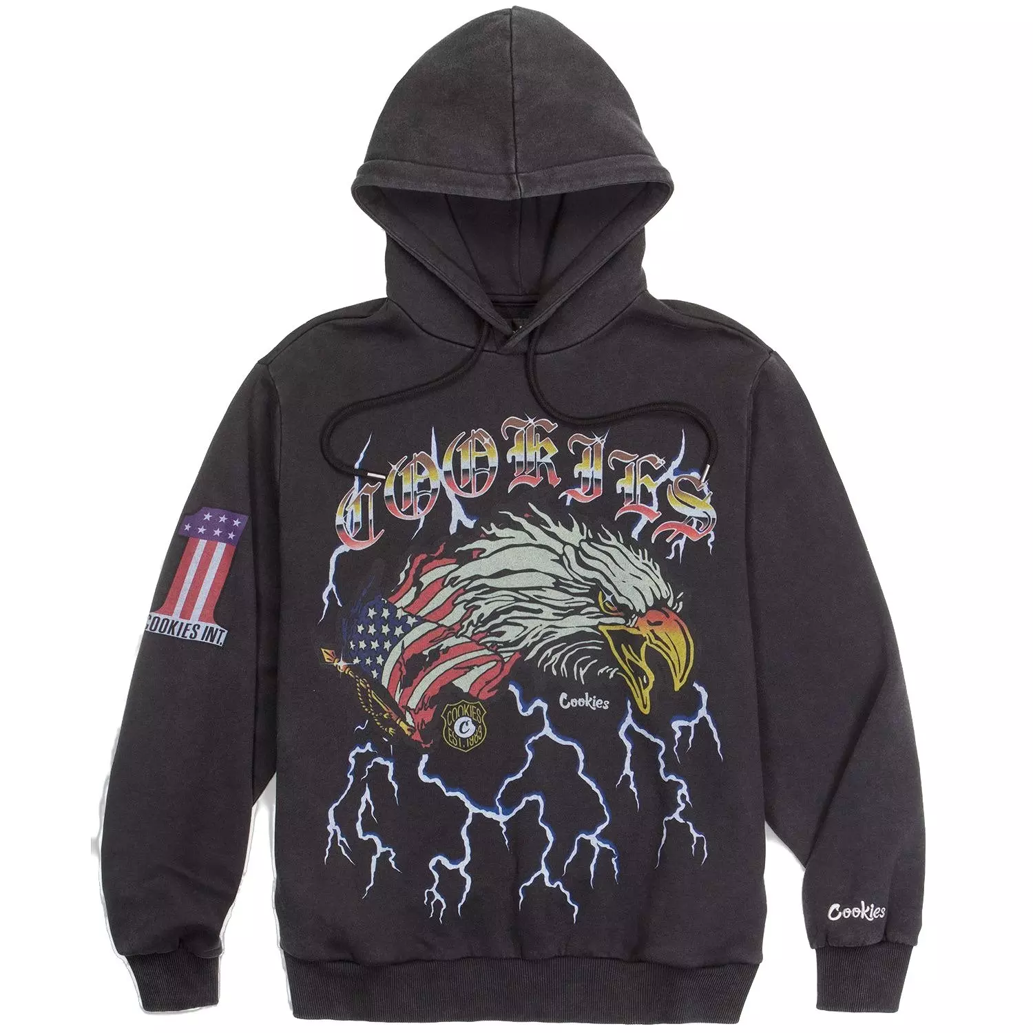 Cookies Highway Men's Graphic Fleece Hoodie - Black